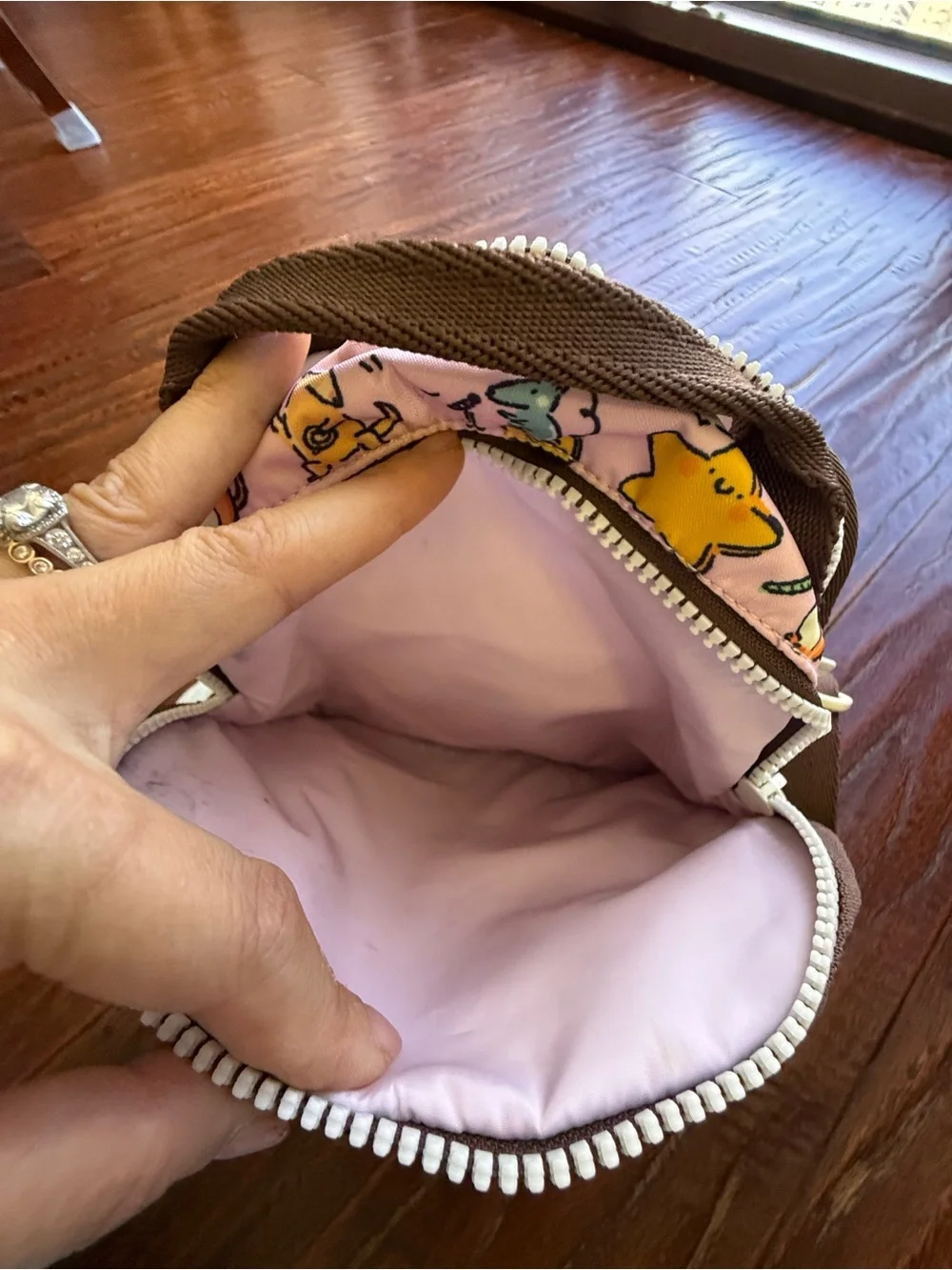 LeSportsac Kids Pink Character Print Crossbody Bag